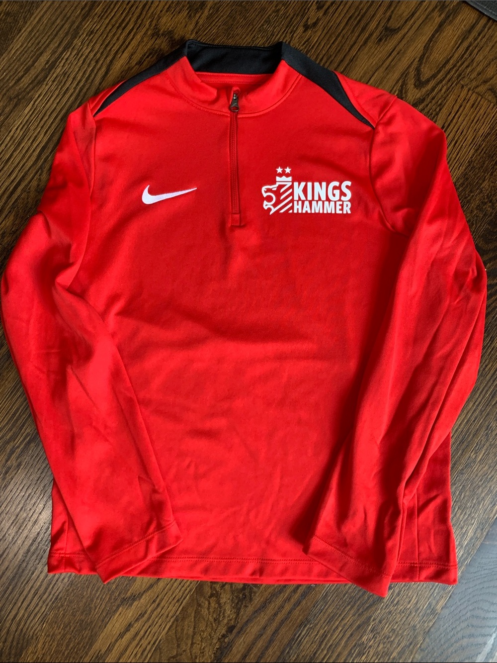 Nike Red Kings Hammer Dri-FIT Quarter-Zip Youth Top